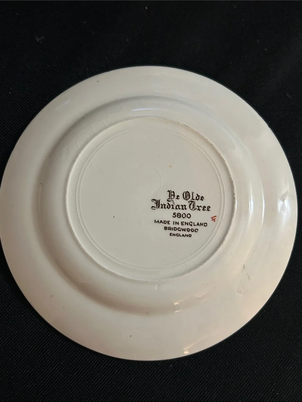 Porcelain Floral Dessert  2 small Plates - Pink & Green Accents ,